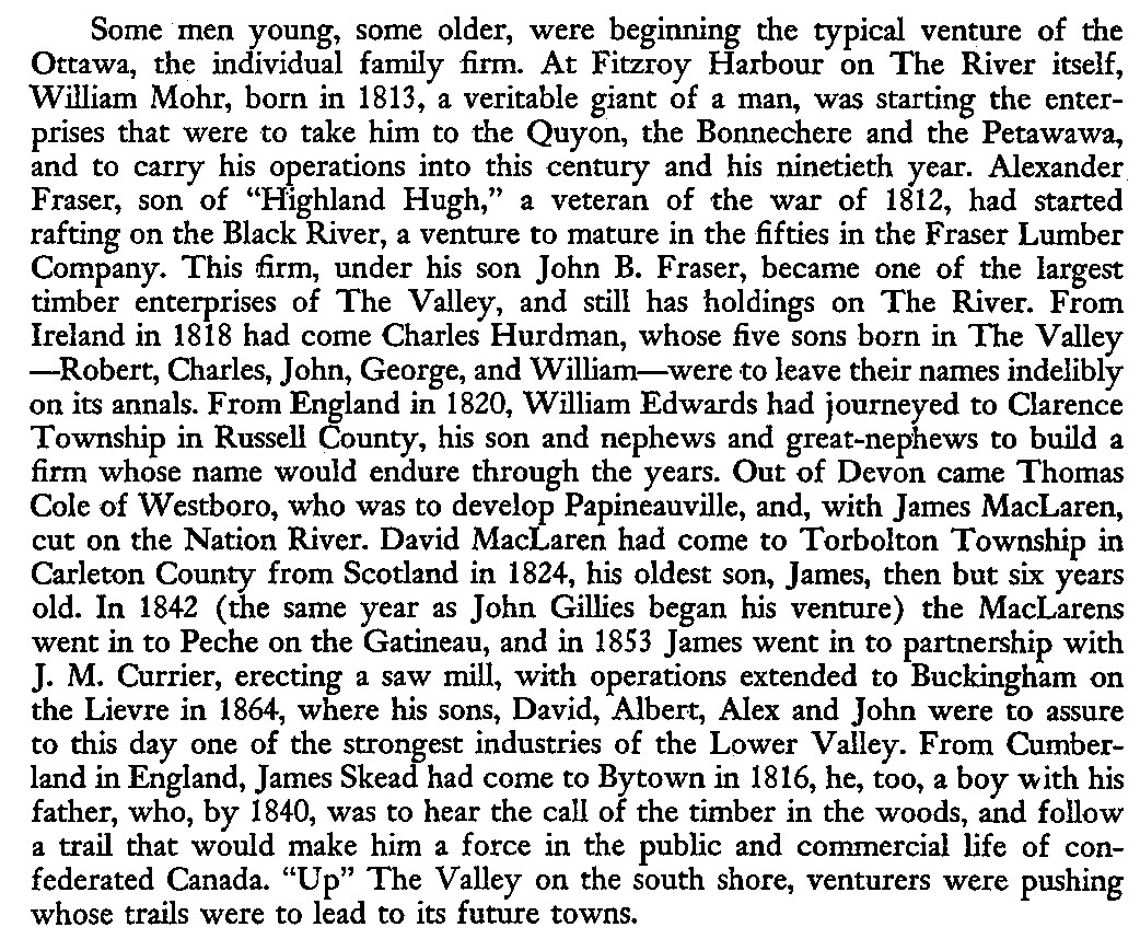 Timber Baron Alex Fraser, Arklan Farm & Fraser’s Landing